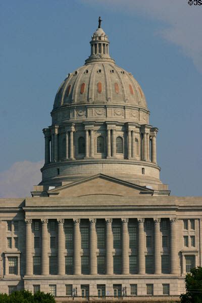 Dome Of Missouri State Capitol Jefferson City Mo