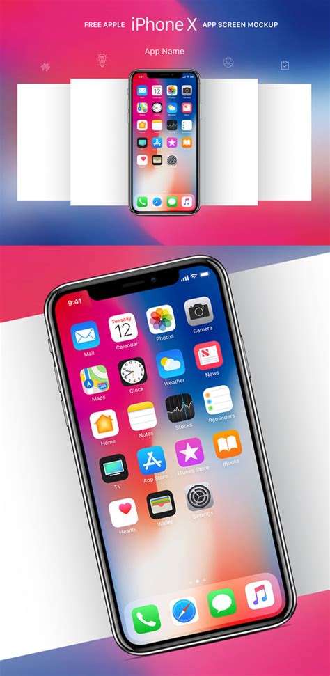 Mockups are an incredibly effective way to bring your design work to life—especially when it comes to showcasing these freebie iphone mockups are all made in photoshop and can be downloaded as.psd files by clicking on each shot below. Free iPhone X Mockup Templates (28 Mock-ups) | Freebies ...