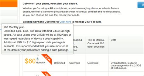 Gophone 60 Plan Getting Unlimited Data Prepaid Phone News