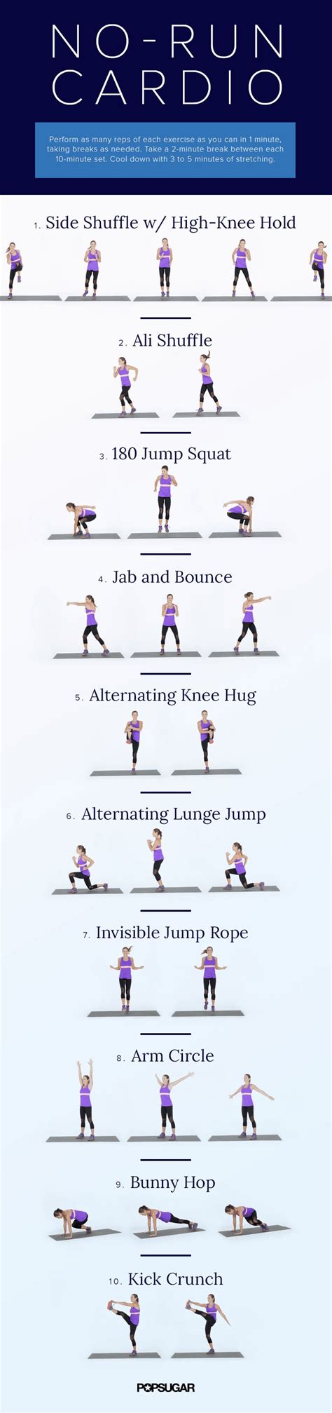 Cardio Workouts You Can Do At Home Popsugar Fitness