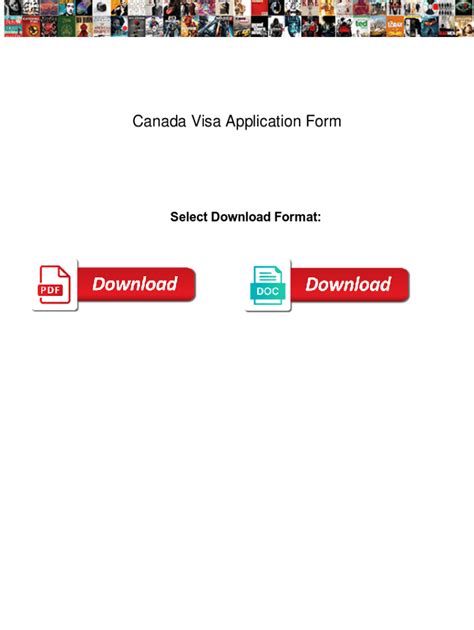Fillable Online Canada Visa Application Form Pplog Canada Visa