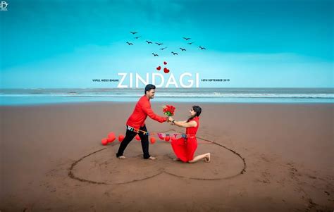 Romantic Couple Poses For Pre Wedding I Pre Wedding Shoot With Romance In Beach Pre Wedding