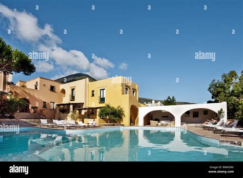 Pool Hotel Signum Malfa Salina Island Aeolian Islands Sicily