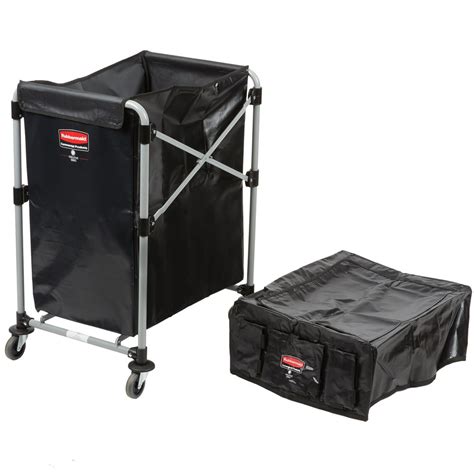 Rubbermaid Laundry Cart 4 Bushel Collapsible X Cart With Black Cover