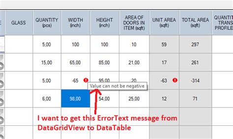 Winforms Create Datatable From Datagridview With Errortext C Stack Vrogue