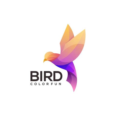 Premium Vector Bird Colorful Logo