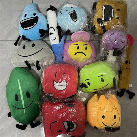 Battle For Dream Island Plush Toy Bfdi Leafy Firey Flower Waterdrop