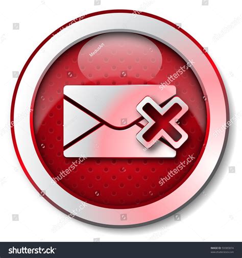 Delete E Mail Icon Stock Photo 59385874 Shutterstock