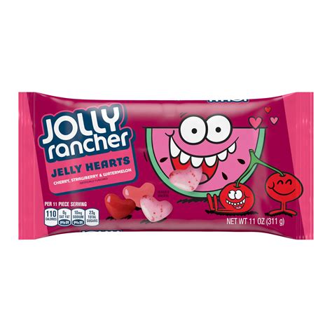 Jolly Rancher Valentines Assorted Flavored Jelly Hearts Shop Candy At