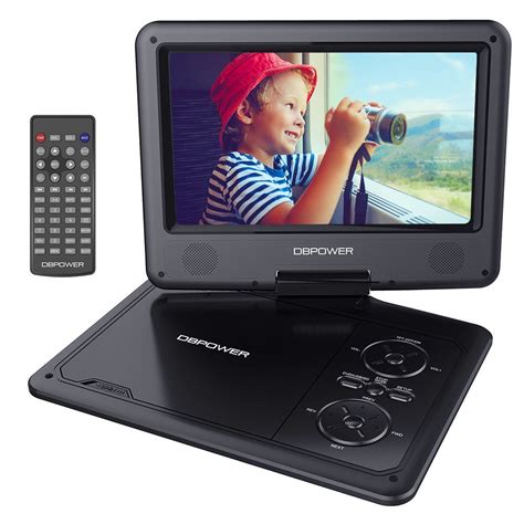 Dbpower 95 Inch Portable Dvd Player With Swivel Screen 5 Hours