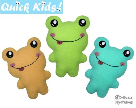 Quick Kids Frog Sewing Pattern | Frog sewing, Frog sewing pattern, Sewing gifts