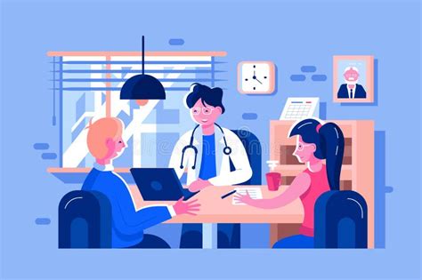 Doctor Examined Patients Stock Illustration Illustration Of Medical