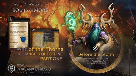 War Of The Thorn Alliance S Questline Part One Unlocking Darkshore World Quests Youtube