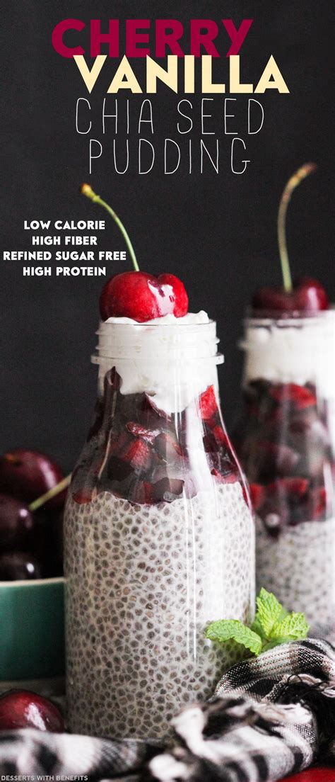 Look into these awesome sugar free dairy free desserts as well as let us know what you assume. Healthy Cherry Vanilla Chia Seed Pudding | Recipe | Chia seeds, Sugar free desserts, High ...