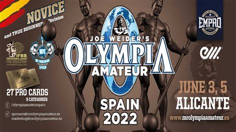 Amateur Olympia Spain Npc Worldwide 2022 Resultados Culturismoweb