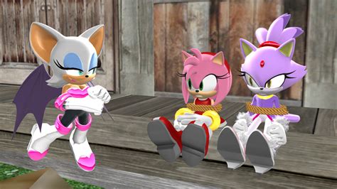 Rouge Captures Amy And Blaze By Peter The Gamer1992 On Deviantart