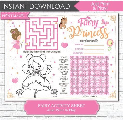 Princess Party Games Printables