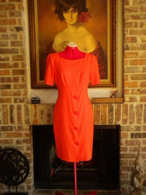 60s 70s orange shift dress vintage wiggle mod dress etsy mod dress vintage dresses shift