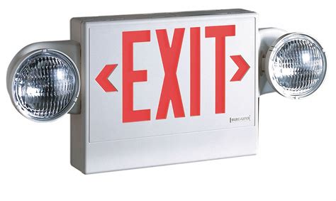Exit Sign With Emergency Lights Grainger