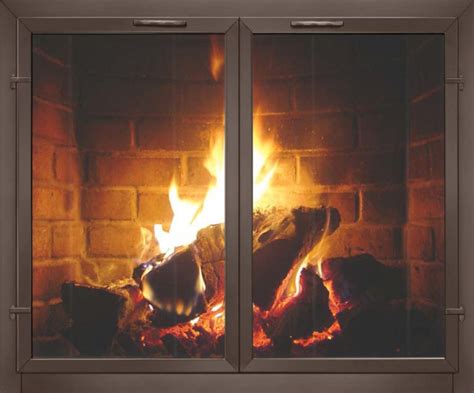 Fireplace Doors Contemporary Georgian Masonry Fireplace Glass Doors