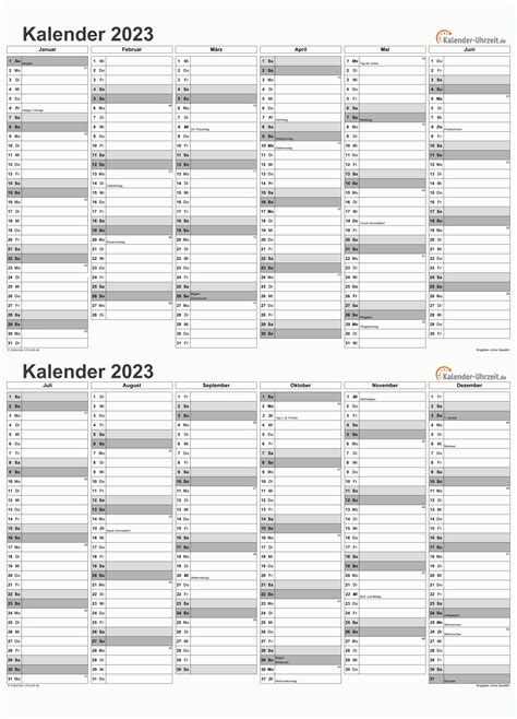 11 Kalender 2023 Kalender Jaarkalender