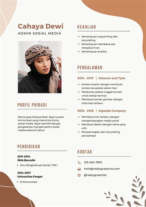 Contoh CV Dalam Bahasa Indonesia Yang Menarik Perhatian HR Atma