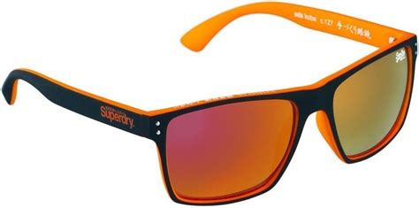 superdry sonnenbrille kobe 2 127 schwarz orange sonnenbrille aus kunststoff mit orangen