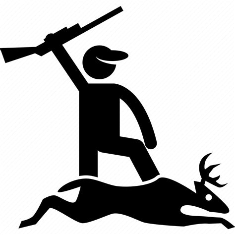 Animal Deer Hunter Hunting Kill Success Wild Icon Download On
