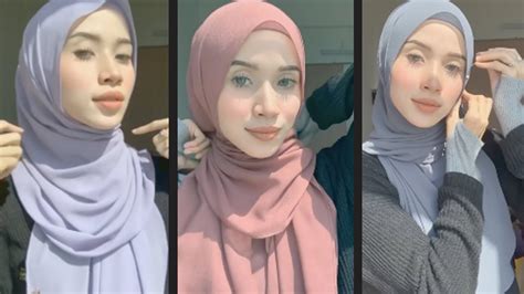 cara pakai shawl simple 2022 tutorial hijab pashmina kekinian untuk pemula mudah dan ga ribet