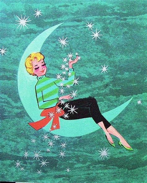 The Moon And The Stars Bedtime Routine Vintage Illustration