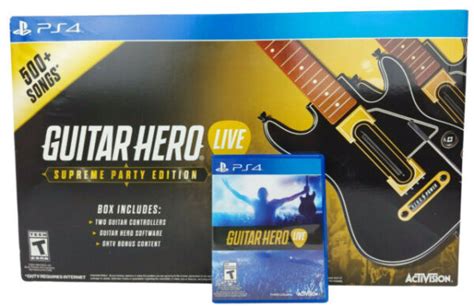Guitar Hero Live Supreme Party Edition Playstation 4 2016 For Sale