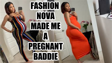 Fashion Nova Made Me A Pregnant Baddie 😏 Youtube