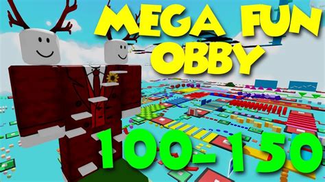 Mega Fun Obby Ep 3 Stages 100 150 Youtube