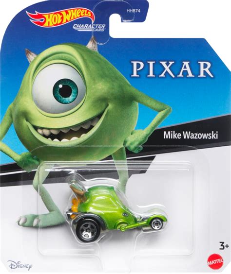 Monsters Mike Wazowski Pixar Hot Wheels Character Cars 1 64th Scale