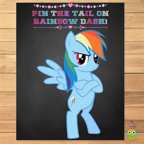 My Little Pony Pin The Tail On Rainbow Partyprintables37