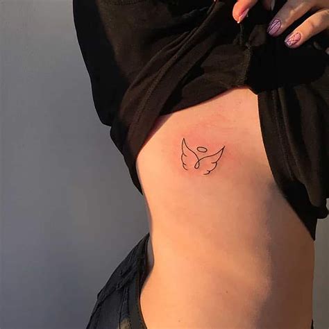 Angel Wing Minimalist Temporary Tattoo Wing Small Vintage Temporary