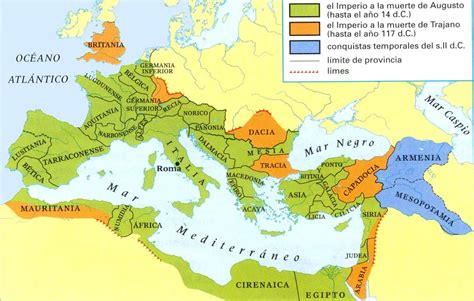 Mapa Del Imperio Romano En El Siglo Ii Entrada El Imperio Romano 6