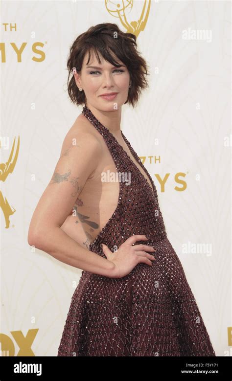 The 67th Emmy Awards Arrivals Featuring Lena Headey Where Los Angeles