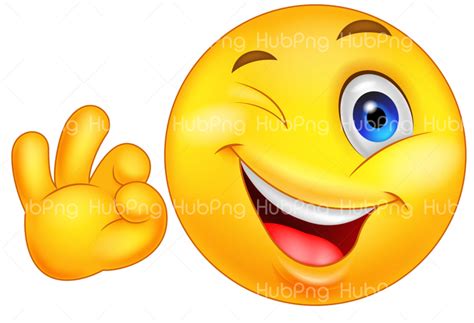 3d emoji social media icon giving ok and yes answers while smiling happily transparent background. Download happy emoji png Transparent Background Image for ...