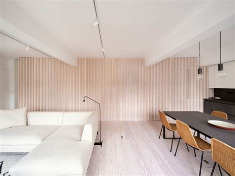 Interior Design Ideas This Wood Batten Wall Provides A Hiding Place