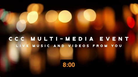 Ccc Multi Media Event Youtube