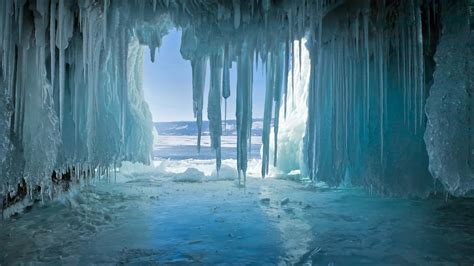 Download Winter Cave Nature Ice 8k Ultra Hd Wallpaper