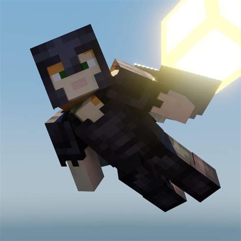 A Render Of Alex With Full Netherite Armor And An Elytra Wait Thats