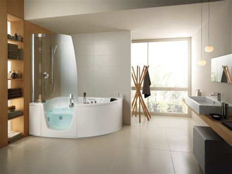 <p>walk in tubs provide a safer more relaxing bathing experience. Modern Shaped Corner Bathtub With Clear Glass Bath Screen ...