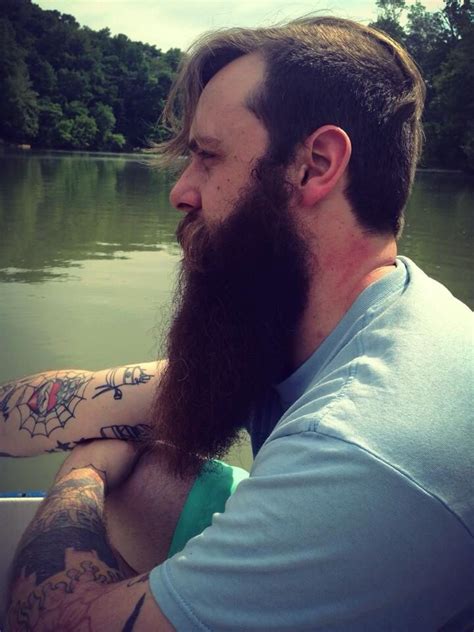 Full Thick Long Dark Beautiful Beard Beards Bearded Man Men Natural Length Bushy Profile Side