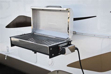 The stainless steel grill will add to your cooking delight without you having to toil any harder. Camco RV Olympian 3500-C Stainless Steel Grill - Electric ...