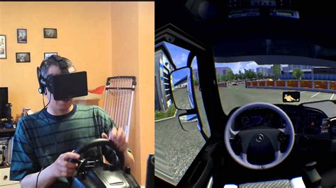 euro truck simulator 2 с очками oculus rift виртуальная реальность youtube