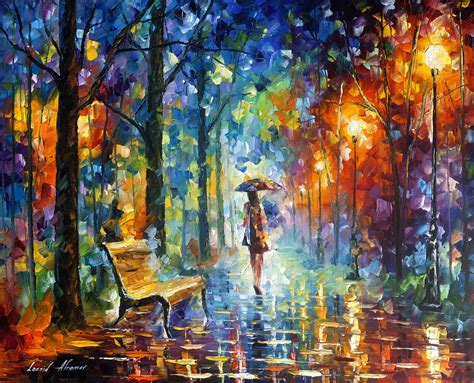 Forest Of Emotion Palette Knife Oil Painting On Canvas By Leonid