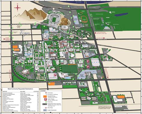 27 University Of Arizona Campus Map Maps Online For You
