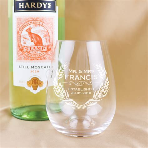 Stemless Wine Glass Wedding Designs Customkings